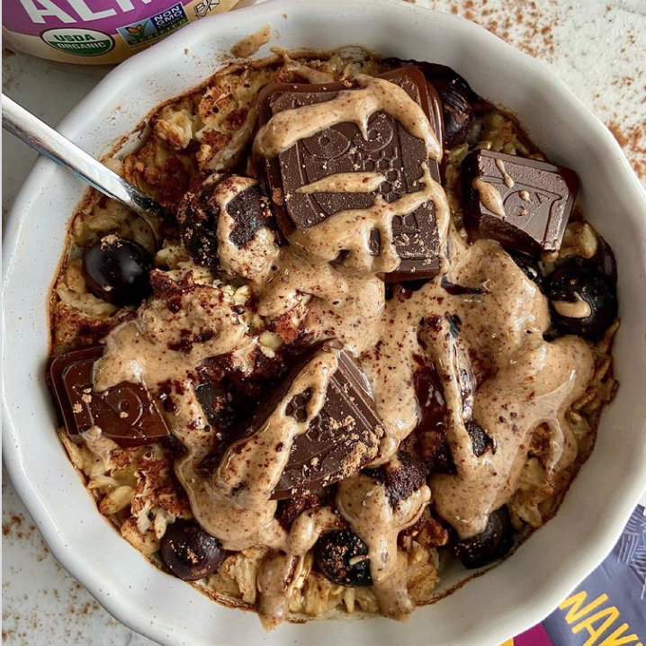Chocolate Almond Butter Oats! Awake Chocolate