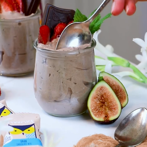 2-Ingredient High Protein Chocolate Mousse